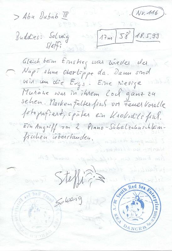 Logbuchseite