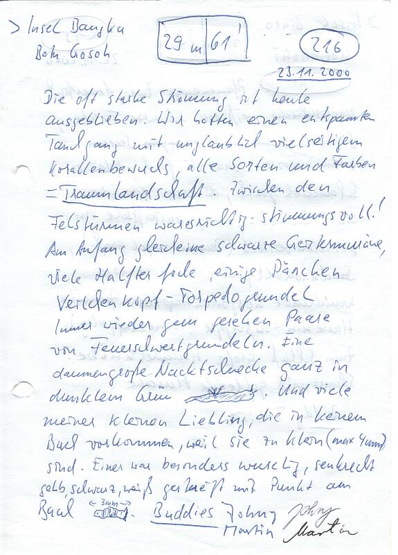 Logbuchseite