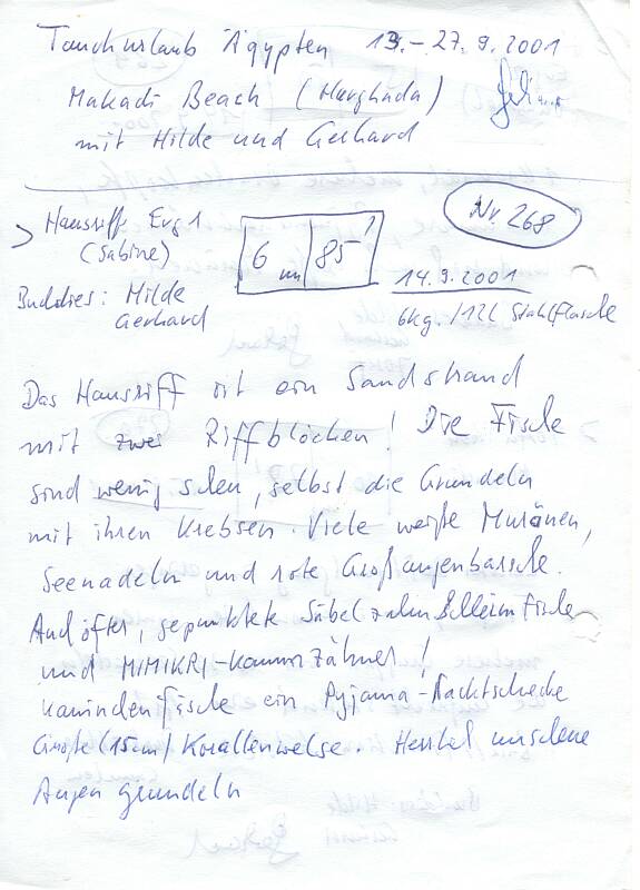 Logbuchseite