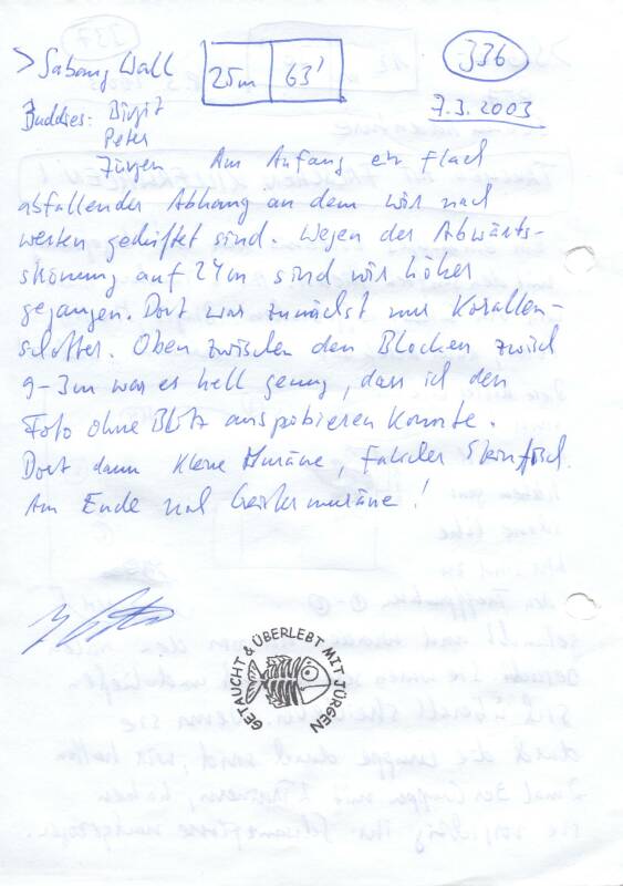 Logbuchseite