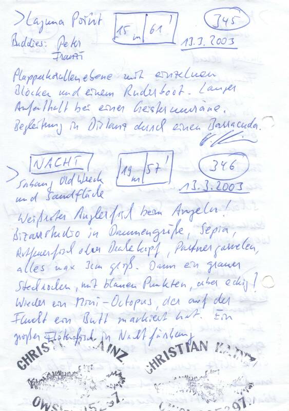 Logbuchseite