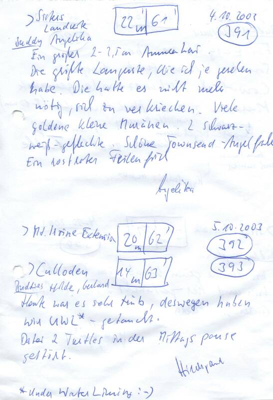 Logbuchseite