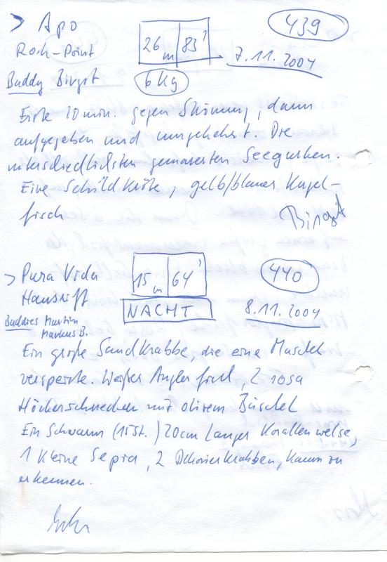 Logbuchseite