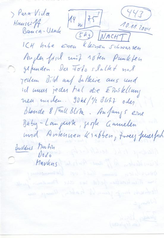 Logbuchseite