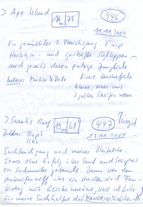 Logbuchseite