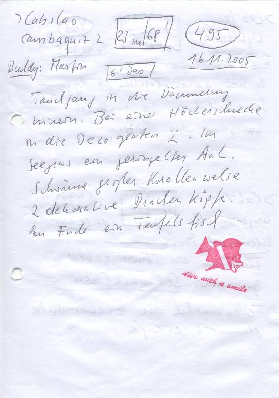Logbuchseite