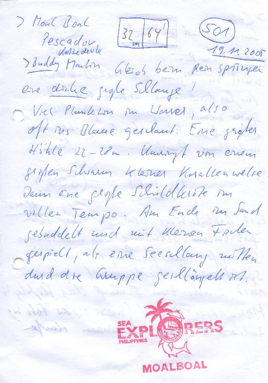 Logbuchseite