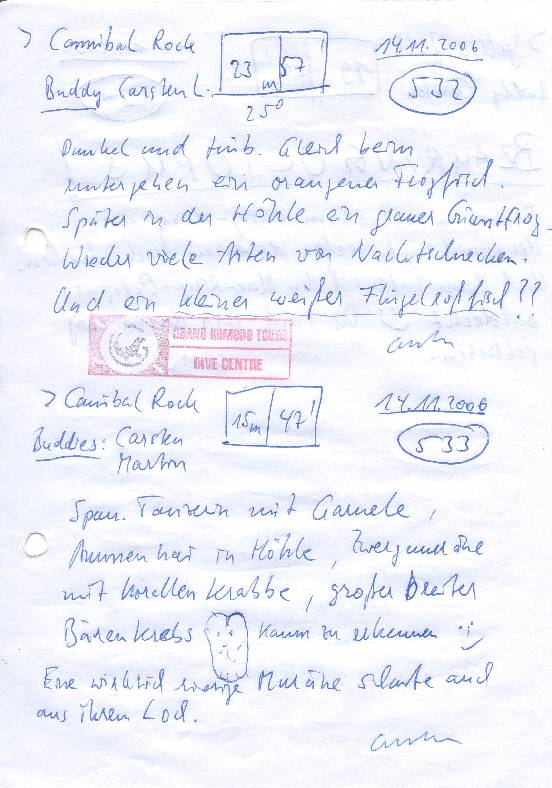 Logbuchseite