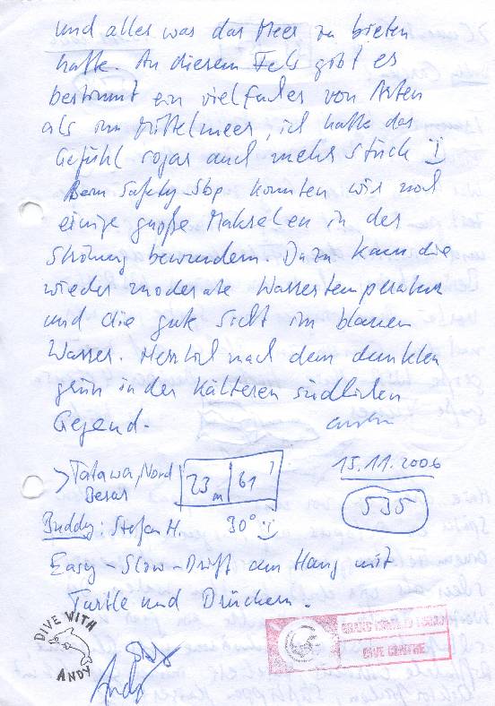 Logbuchseite