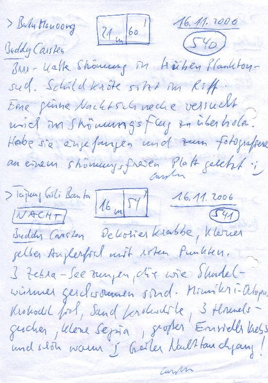 Logbuchseite