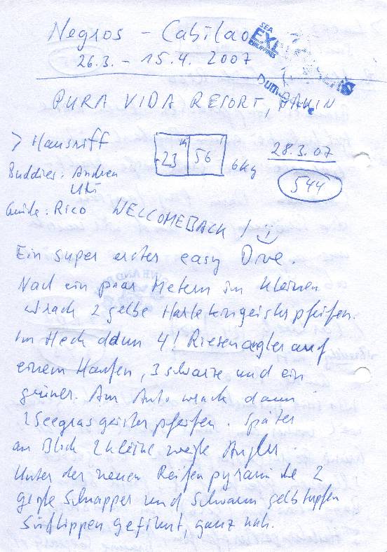Logbuchseite