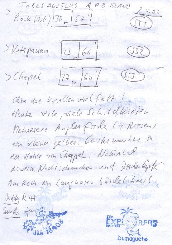 Logbuchseite