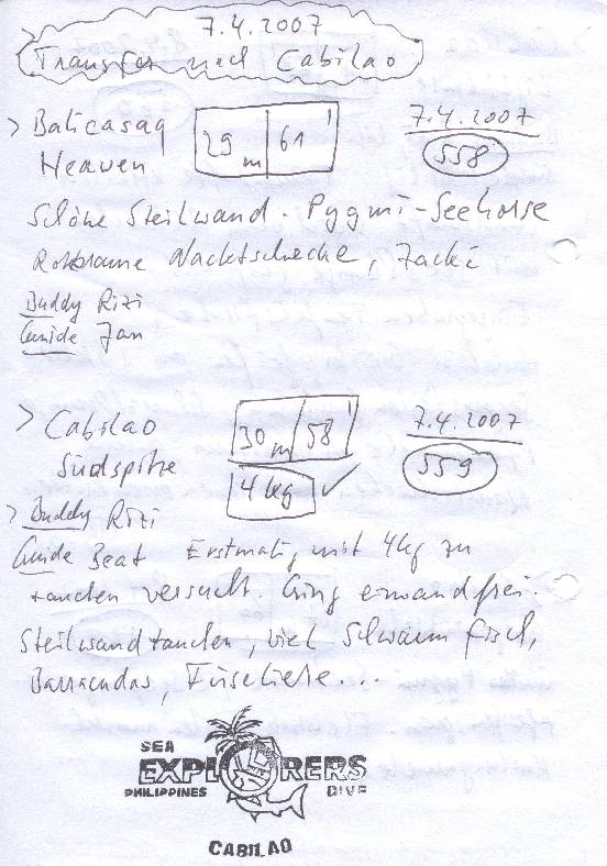 Logbuchseite