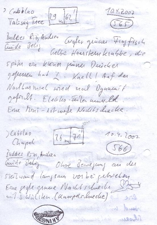 Logbuchseite