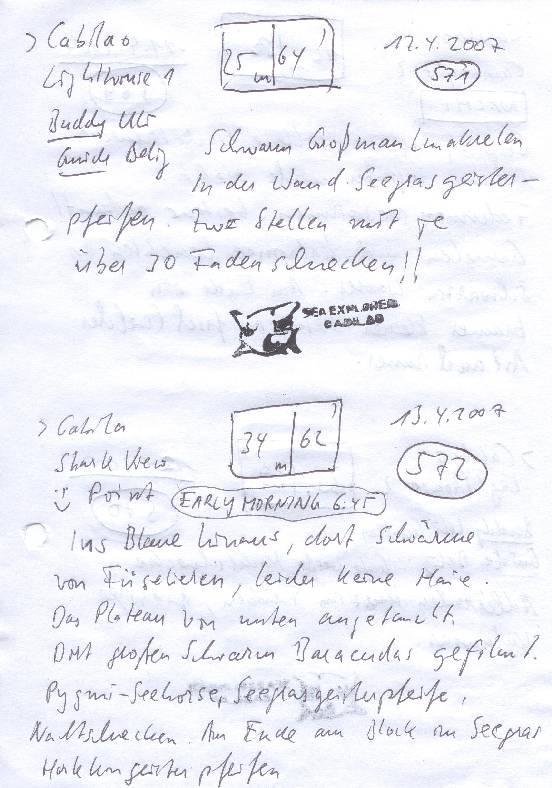 Logbuchseite