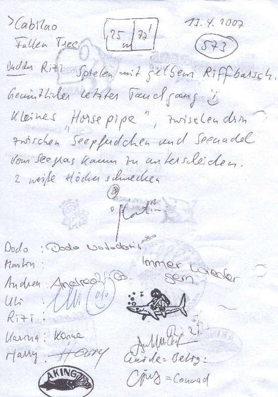 Logbuchseite