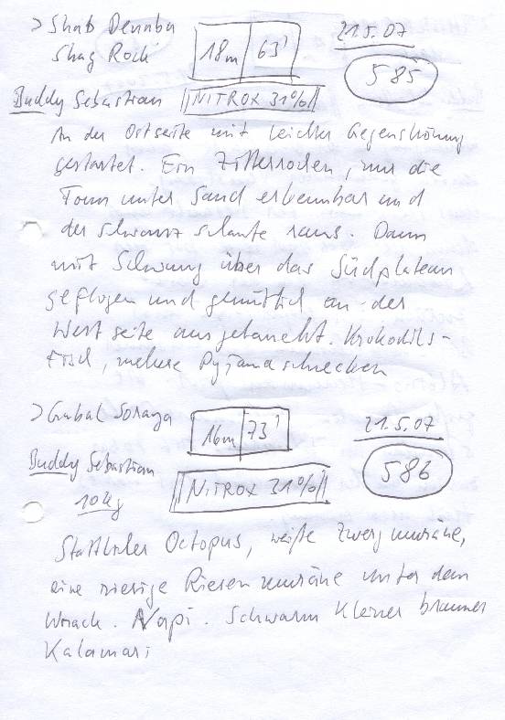 Logbuchseite