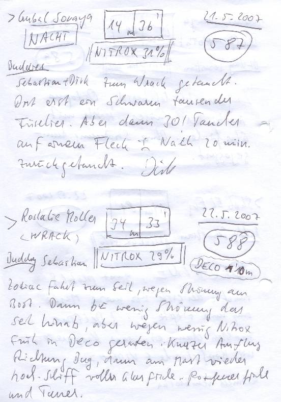 Logbuchseite