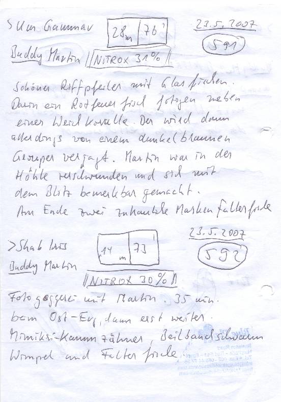 Logbuchseite