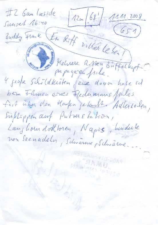 Logbuchseite
