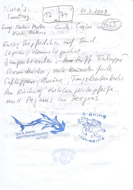 Logbuchseite