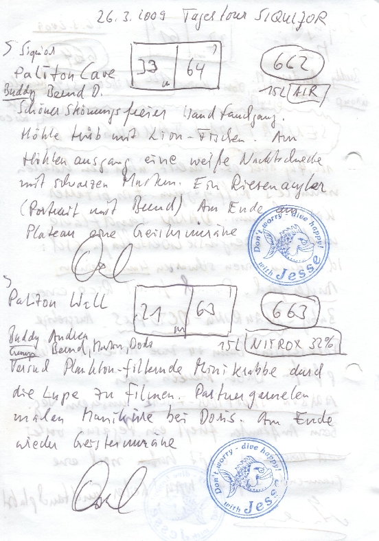 Logbuchseite