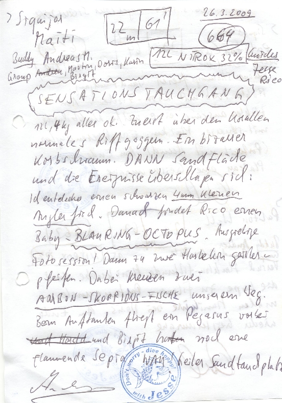 Logbuchseite