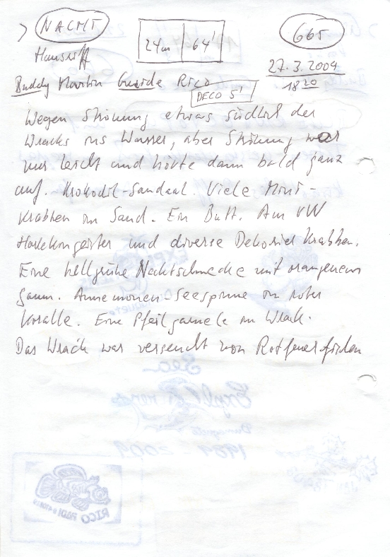 Logbuchseite