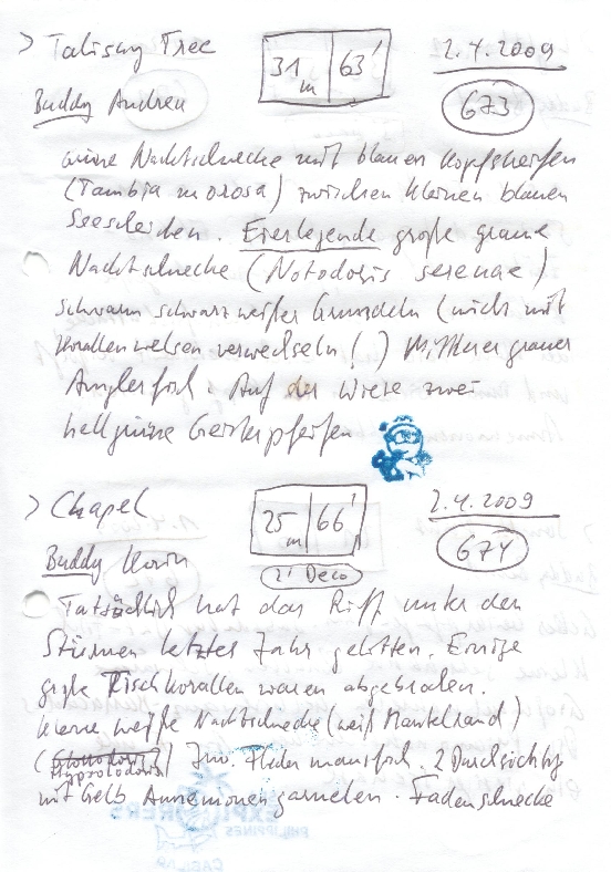 Logbuchseite
