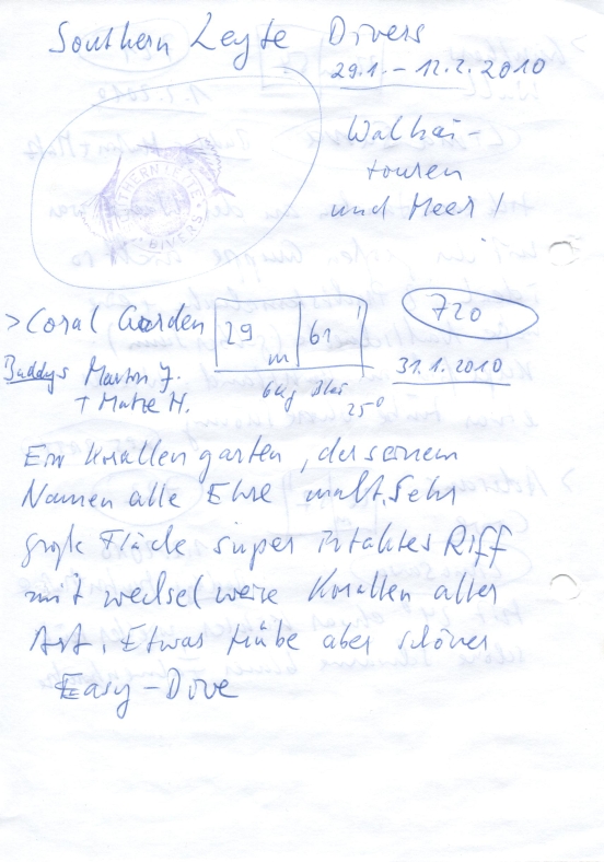 Logbuchseite