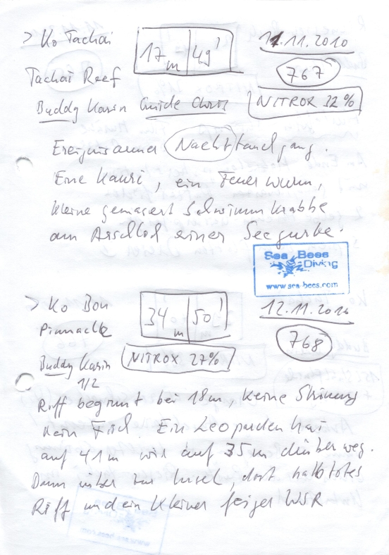 Logbuchseite
