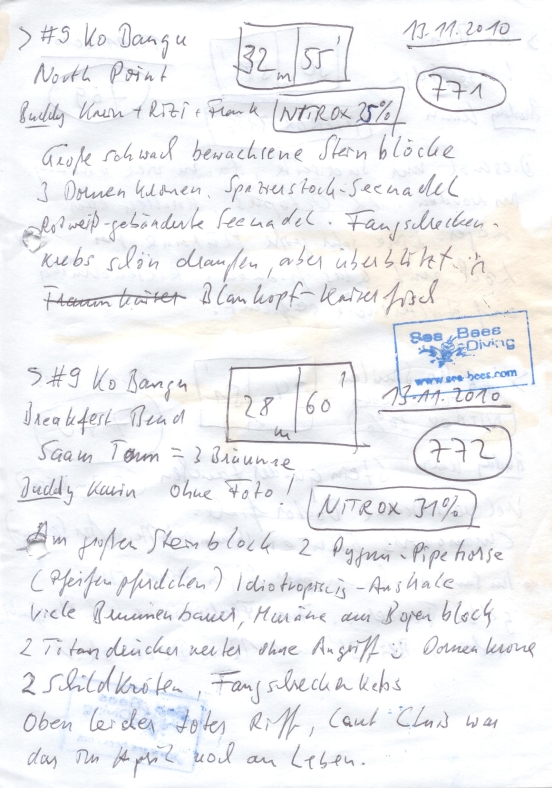 Logbuchseite