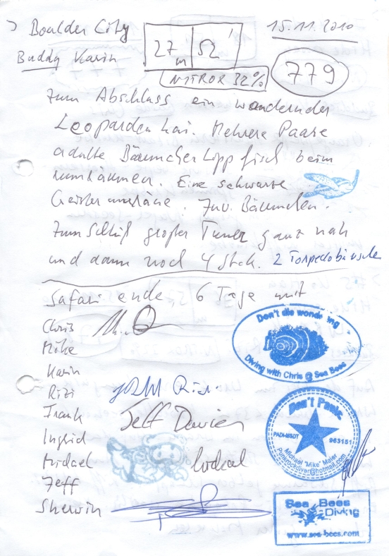 Logbuchseite