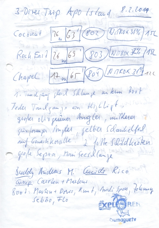 Logbuchseite
