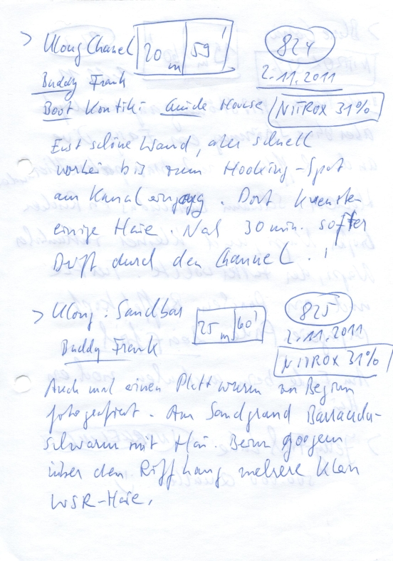Logbuchseite