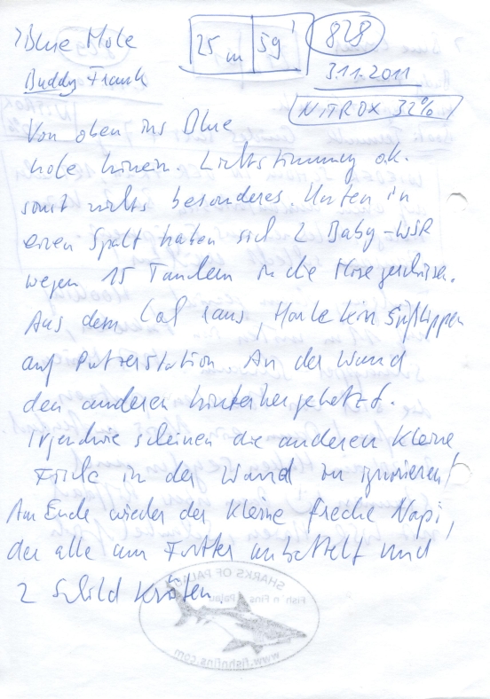 Logbuchseite