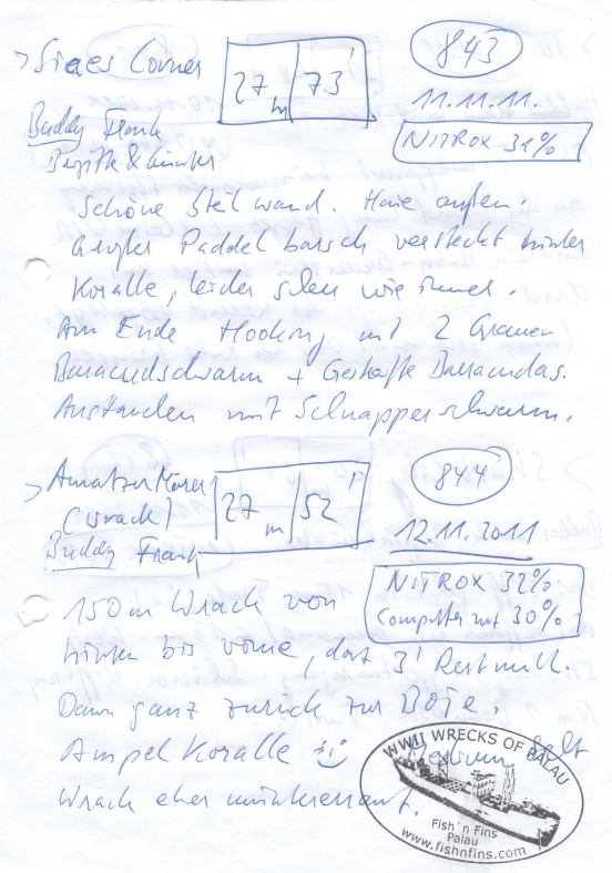 Logbuchseite
