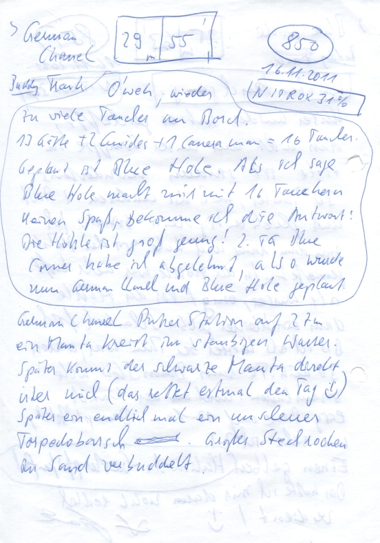Logbuchseite
