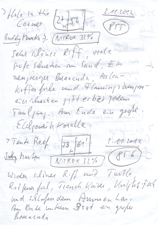 Logbuchseite